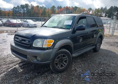 2003 Toyota Sequoia Sr5 V8 z USA, uszkodzony, nr VIN 5TDBT44A23S166418